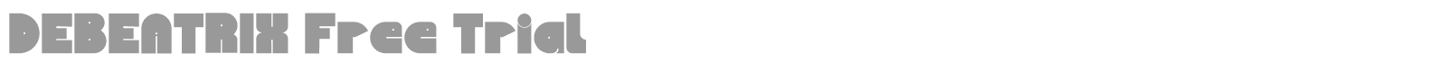 Debeatrix font preview